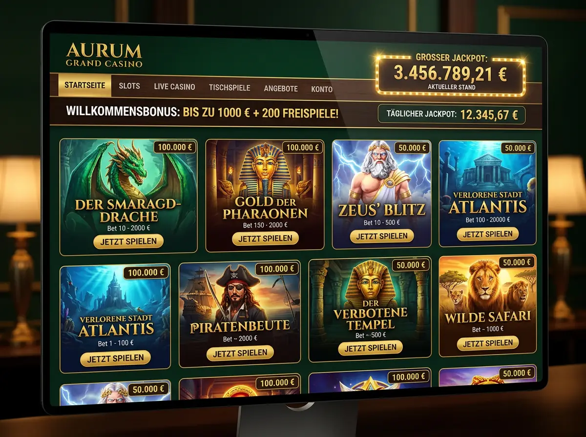 Vegazone — Spielsaal und Angebot